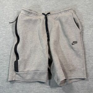 Nike Activewear Shorts Men Medium Gray Tech Fleece Athletic Gym Running Training